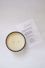 Load image into Gallery viewer, Grounded Soy Candle, Limited Edition Rnwulf Collab, Hand poured 9 oz Double Wick Candle