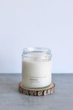 Load image into Gallery viewer, Pepper Soy Candle, Hand Poured, Natural, Eco Friendly, Earthy Scent, 7 oz Jar