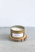 Load image into Gallery viewer, Floral Soy Candle, Hand Poured, Natural, Eco Friendly, Enchanting Scent, 4 oz Tin