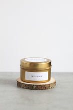 Load image into Gallery viewer, Meadow Soy Candle,  Hand Poured, Natural, Eco Friendly, Earthy Scent, 4 oz tin