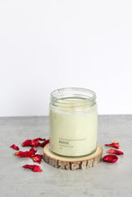 Load image into Gallery viewer, Rose Soy Candle, Hand Poured, Natural, Eco Friendly, Earthy Scent, 7 oz Jar