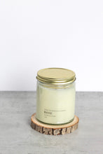 Load image into Gallery viewer, Rose Soy Candle, Hand Poured, Natural, Eco Friendly, Earthy Scent, 7 oz Jar