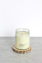 Load image into Gallery viewer, Saffron Soy Candle, Hand Poured, Natural, Eco Friendly, Earthy Scent, 7 oz Jar