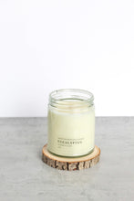 Load image into Gallery viewer, Eucalyptus Soy Candle, Hand Poured, Natural, Eco Friendly, Earthy Scent, 7 oz Jar
