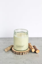 Load image into Gallery viewer, Teakwood Soy Candle,  Hand Poured, Natural, Eco Friendly, Earthy Scent, 7 oz Jar
