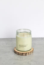 Load image into Gallery viewer, Rosewood Soy Candle, Hand Poured, Natural, Eco Friendly, Earthy Scent, 7 oz Jar