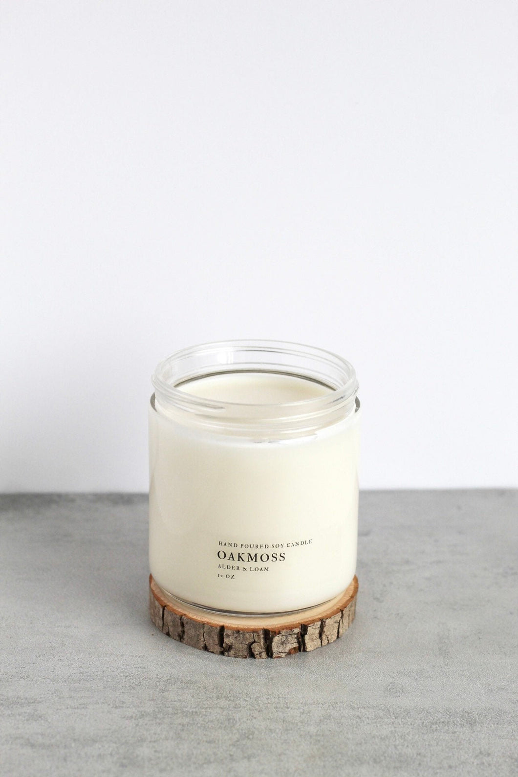 Oakmoss Double Wick Soy Candle, Hand Poured, Natural, Eco Friendly, Earthy Scent, 12 oz Jar