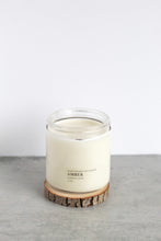 Load image into Gallery viewer, Amber Double Wick Soy Candle, Hand Poured, Natural, Eco Friendly, Earthy Scent, 12 oz Jar