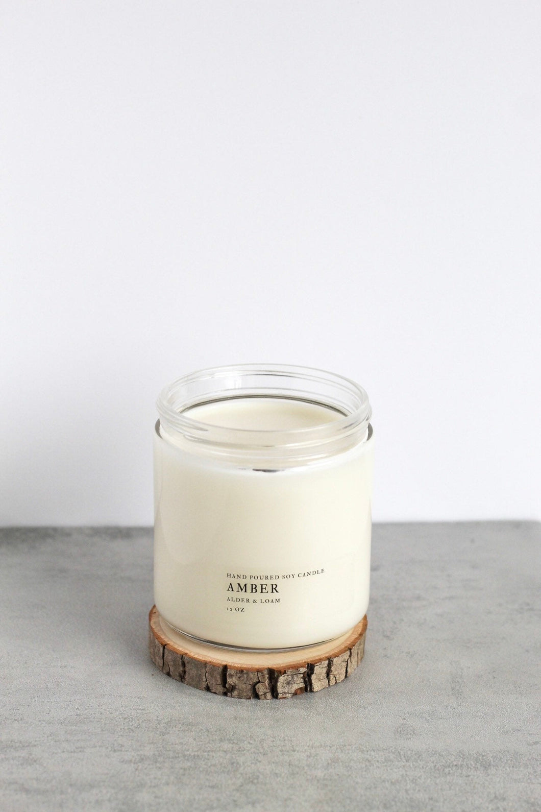 Amber Double Wick Soy Candle, Hand Poured, Natural, Eco Friendly, Earthy Scent, 12 oz Jar