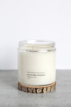 Load image into Gallery viewer, Autumn Woods Double Wick Soy Candle,  Hand Poured, Natural, Eco Friendly, Earthy Scent, 12 oz Jar
