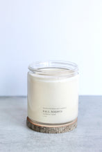 Load image into Gallery viewer, Fall Nights Double Wick Soy Candle,  Hand Poured, Natural, Eco Friendly, Earthy Scent, 12 oz Jar