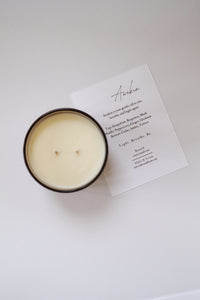 Awaken Soy Candle, Limited Edition Rnwulf Collab, Hand poured 9 oz Double Wick Candle