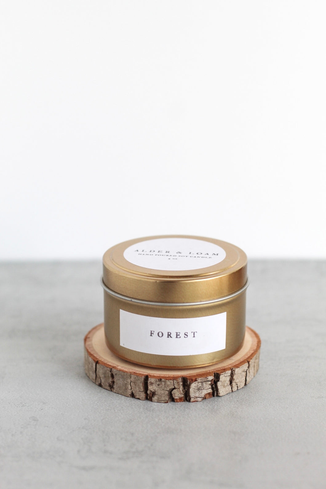 Forest Soy Candle, Hand Poured, Natural, Eco Friendly, Earthy Scent, 4 oz Tin
