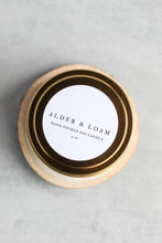 Load image into Gallery viewer, Woods Soy Candle, Hand Poured, Natural, Eco Friendly, Earthy Scent, 4 oz Tin
