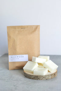 Rosewood Soy Wax Melts, Hand Poured, Eco Friendly, 2.5 oz