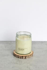 Meadow Soy Candle, Hand Poured, Natural, Eco Friendly, Floral Spring Scent, 7 oz Jar