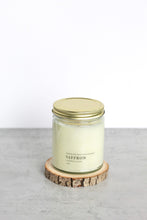 Load image into Gallery viewer, Saffron Soy Candle, Hand Poured, Natural, Eco Friendly, Earthy Scent, 7 oz Jar
