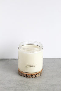 Lavender Double Wick Soy Candle, Hand Poured, Natural, Eco Friendly, Earthy Scent, 12 oz Jar