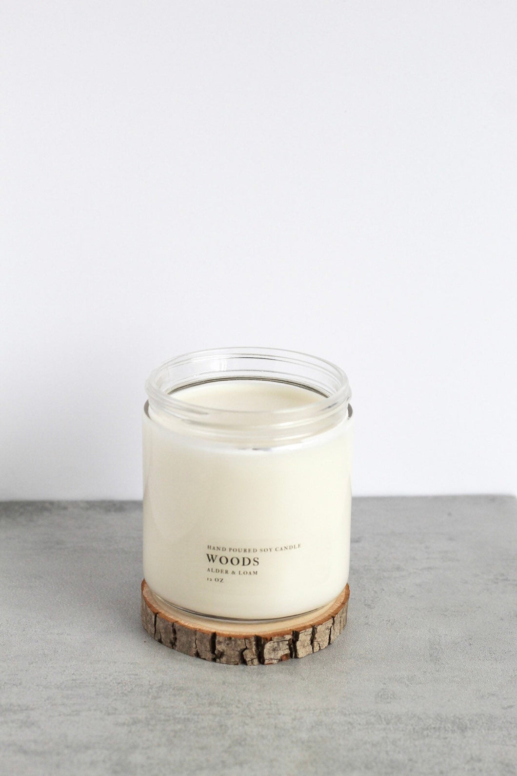 Woods Double Wick Soy Candle, Hand Poured, Natural, Eco Friendly, Earthy Scent, 12 oz Jar