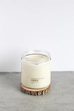 Load image into Gallery viewer, Amber Double Wick Soy Candle, Hand Poured, Natural, Eco Friendly, Earthy Scent, 12 oz Jar
