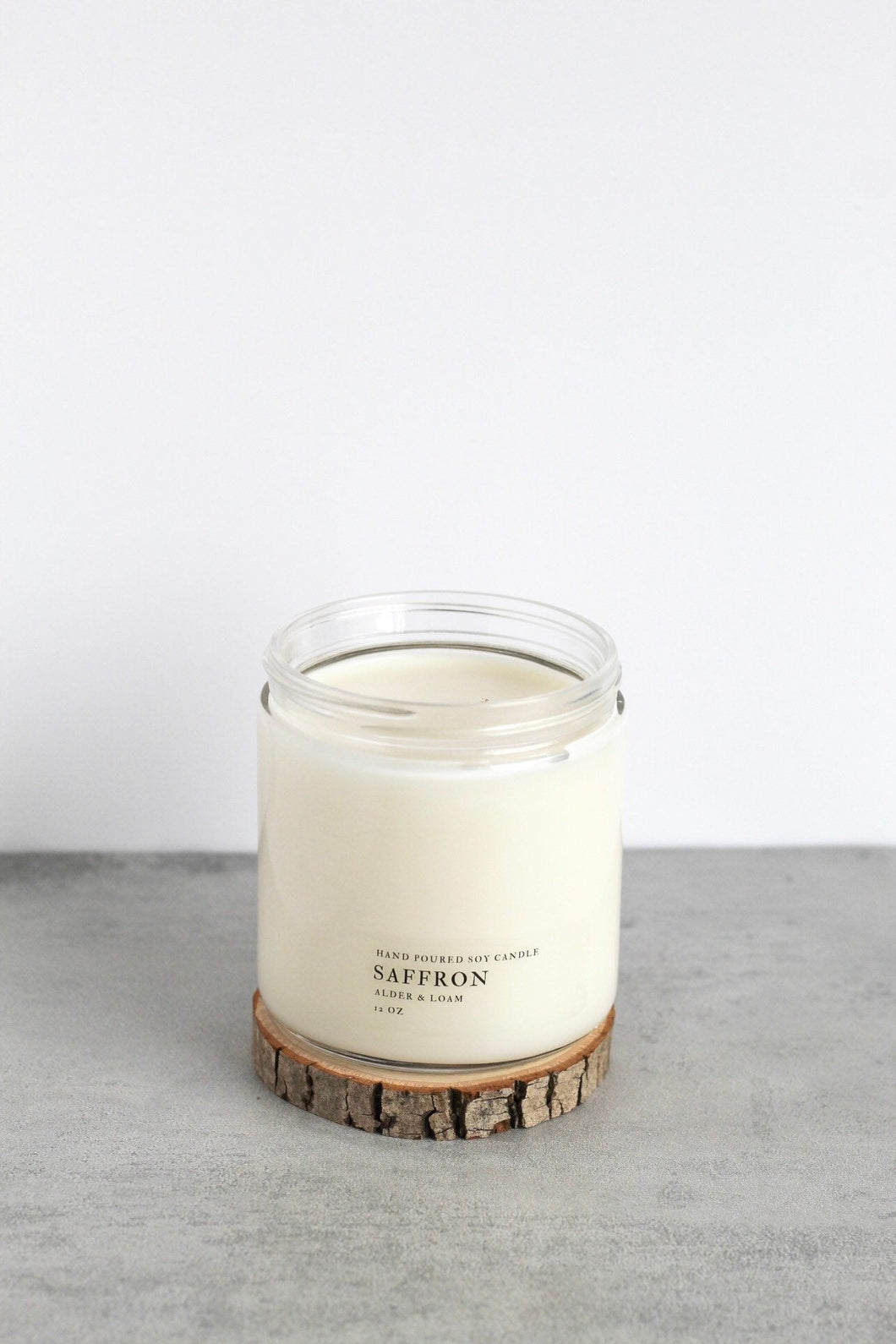 Saffron Double Wick Soy Candle, Hand Poured, Natural, Eco Friendly, Earthy Scent, 12 oz Jar