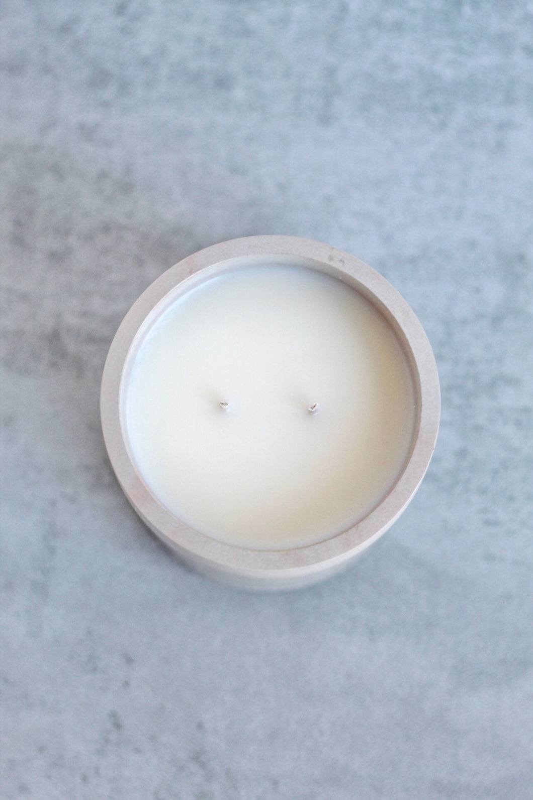 Sun Concrete Candle Collection, Hand Poured Double Wick Soy Candle, 9 oz