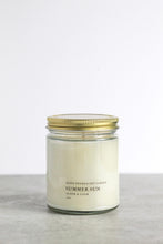 Load image into Gallery viewer, Summer Sun Soy Candle, Hand Poured, Natural, Eco Friendly, Summer Beach Scent, 7 oz Jar
