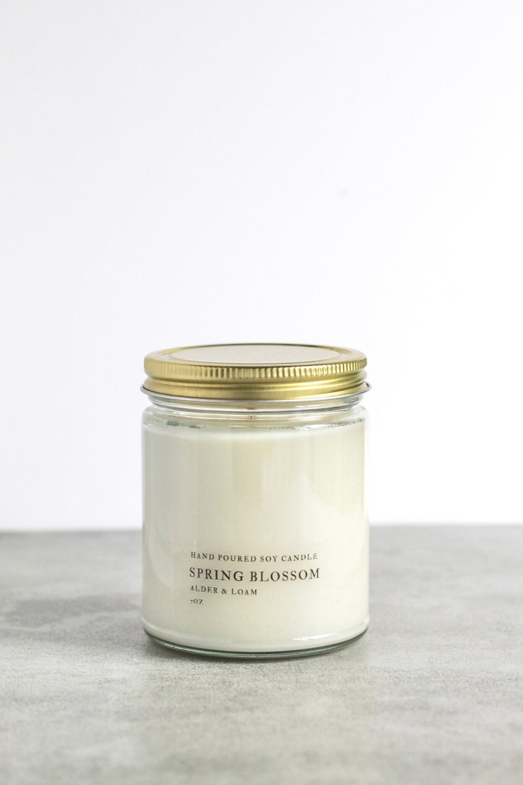 Spring Blossom Soy Candle, Hand Poured, Natural, Eco Friendly, Floral Spring Scent, 7 oz Jar