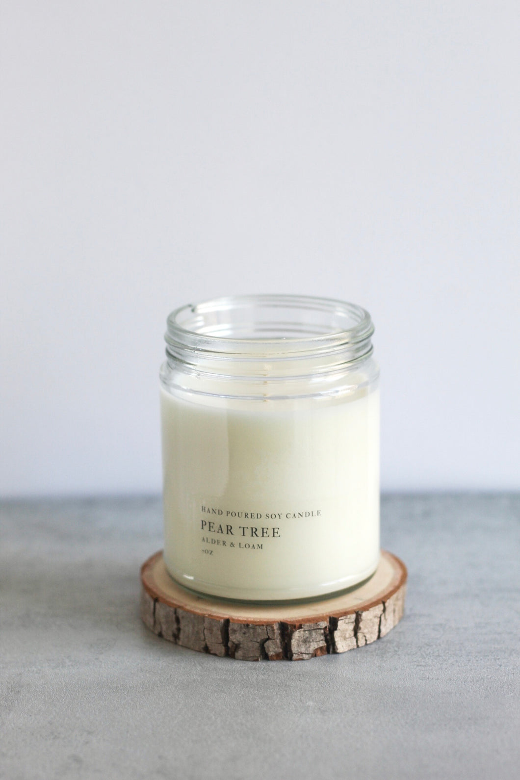 Pear Tree Soy Candle, Hand Poured, Natural, Eco Friendly, 7 oz Jar