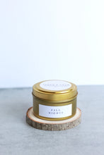 Load image into Gallery viewer, Fall Nights Soy Candle, Hand Poured, Natural, Eco Friendly, Earthy Scent, Fall Candle, 4 oz Tin
