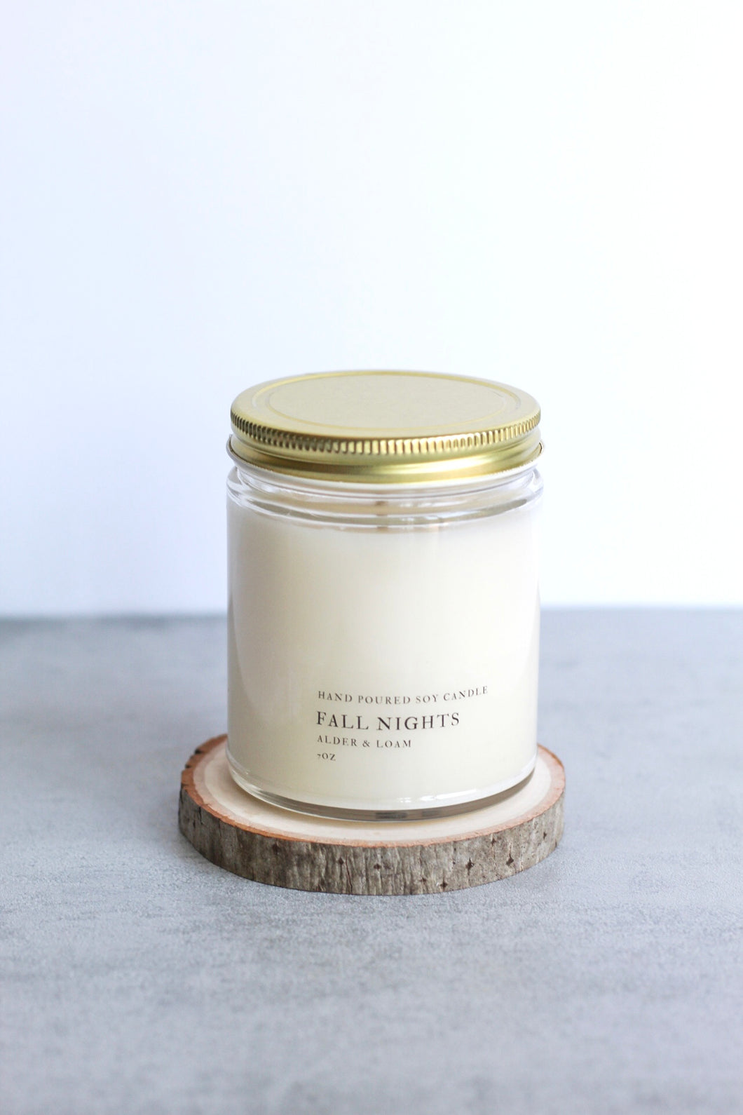 Fall Nights Soy Candle, Hand Poured, Natural, Eco Friendly, Earthy Scent, Fall Candle, 7 oz Jar